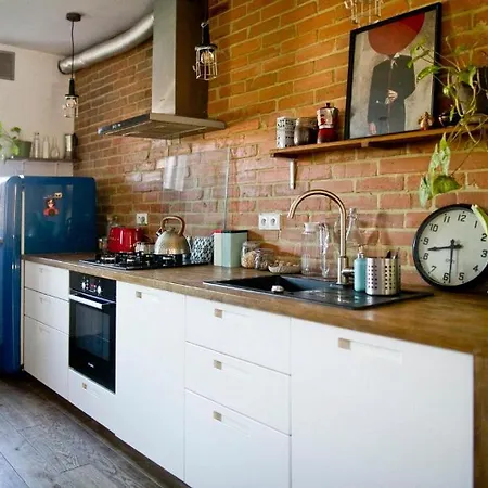 アパート Leveloft - Przestronny, Stylowy Na Zielonej Ulicy W Centrum